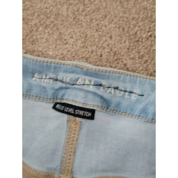 American Eagle Distressed High Rise Jegging Crop Size Plus 24 NWOT - Picture 4 of 7